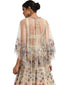 Embellished Cape with Hand Embroidery- Ivory