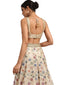 Handcrafted Lehenga with Sequin Blouse- Ivory