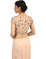 Handcrafted Saree with Blouse- Peach