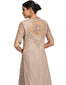 Embroidered Kurta Set with Sharara- Grey