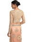 Embroidered Tulle Saree- Peach