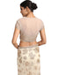 Hand-Embroidered Saree Set- Ivory