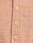 Quilted Nehru Jacket with Applique Work- Pumpkin