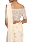 Star Embroidered Saree- Ivory