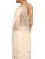 Embroidered Saree with Star & Floral Graphics- Ivory