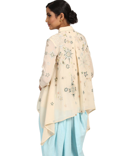 Drape Shirt- Ivory