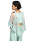 Constellation Embroidered Cape- Mint Green