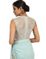 Drape Saree with Embroidered Bodysuit- Mint Green