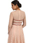 Long Kurta Set with Star Embroidered Dupatta- Blush