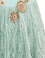 Embroidered Lehenga Saree Set- Mint Green
