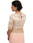 Embroidered Saree with Blouse- Blush