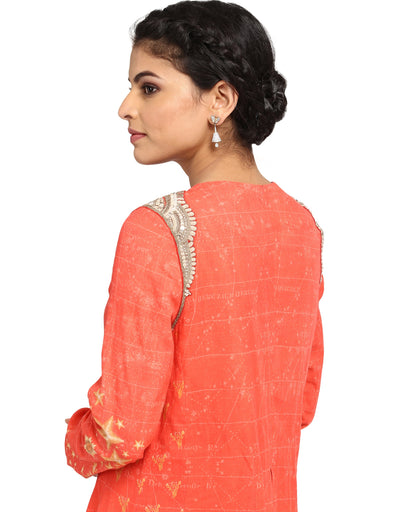 Long Jacket- Coral Pink