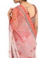Galaxy Print Saree- Coral Pink