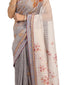 Galaxy Print Saree- Grey