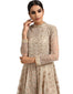 Asymmetric Kurta with Sharara and Dupatta- Ivory