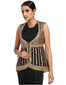 Embroidered Gilet- Black