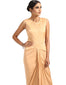 Georgette Drape Dress- Ivory