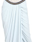 Wrap Style Draped Skirt- Ice Blue