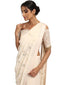 Star Embroidered Saree- Ivory