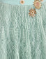 Embroidered Lehenga Saree Set- Mint Green