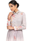Long Dress with Shirt Detail- Grey
