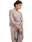 Georgette Draped Dress- Grey