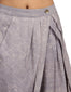 Asymmetric Draped Kurta Set in Khadi- Grey