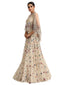 Embellished Cape with Hand Embroidery- Ivory