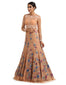 Lehenga Saree with Lace Blouse- Peach