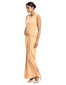 Georgette Drape Dress- Ivory
