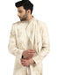Single Drape Sherwani Set- Jade