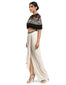 Wrap Style Draped Skirt- Ivory