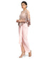 Wrap Style Draped Skirt- Blush