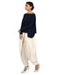 T-Shirt with Embroidered Epaulets- Navy