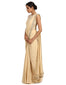 Drape Saree with Embroidered Bodysuit- Antique Beige