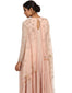 Textured Net Kurta with Dhoti Pants- Blush