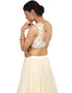Embroidered Lehenga Saree Set- Ivory