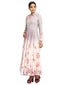 Long Dress with Shirt Detail- Grey