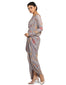 Georgette Draped Dress- Grey