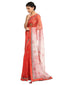 Galaxy Print Saree- Coral Pink