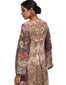 Asymmetric Kurta with Pants and a Stole- Beige