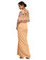 Embroidered Lace Cape- Peach