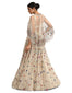 Embellished Cape with Hand Embroidery- Ivory