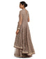 Asymmetric Kurta with Sharara and Dupatta- Grey