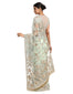 Hand-Embroidered Saree Set- Aqua