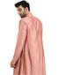 Centre Drape Kurta Set- Salmon