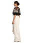Wrap Style Draped Skirt- Ivory