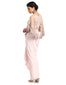 Wrap Style Draped Skirt- Blush