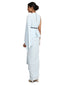 Wrap Style Draped Skirt- Ice Blue