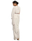 One-Shoulder Cape T-Shirt- Ivory